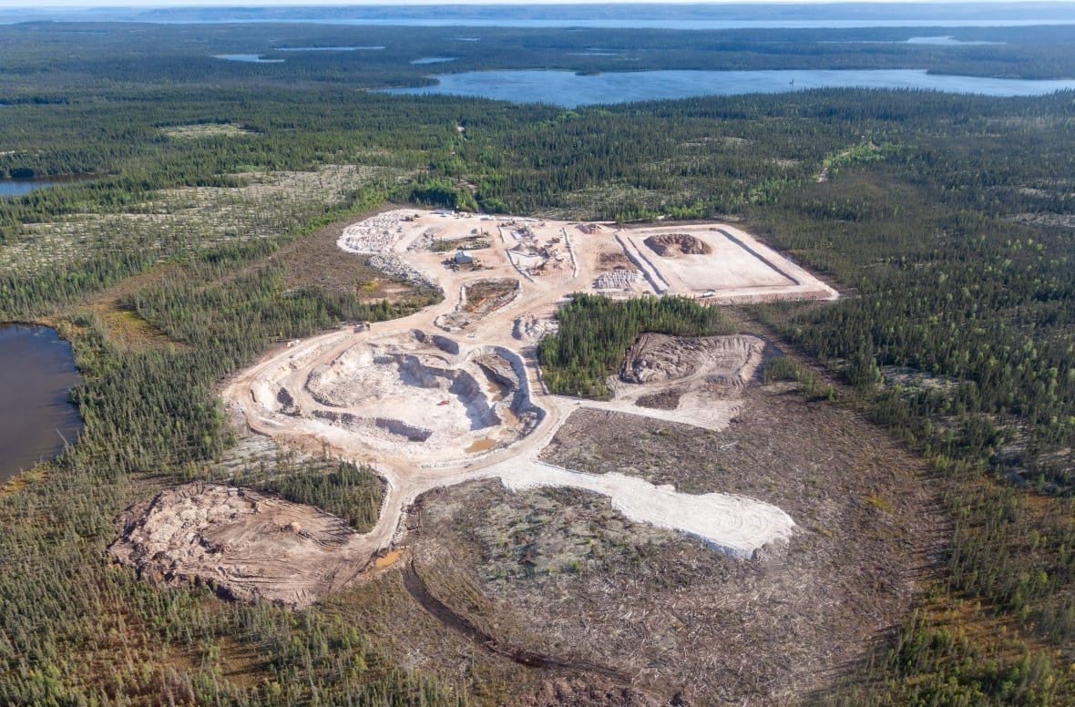 aerial-nechalacho-rare-earth-mine aerial view of a mine