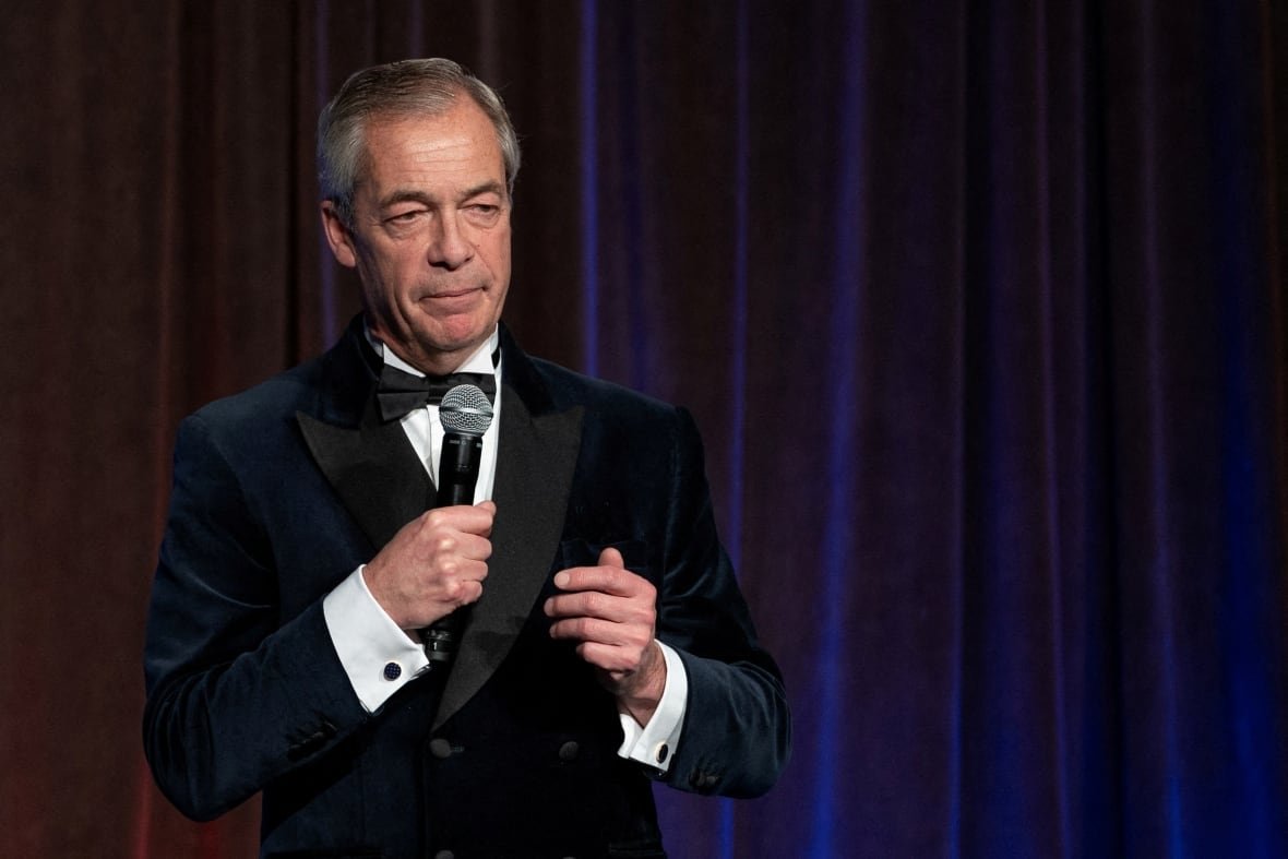 britain-politics-musk FILE PHOTO: British MP and leader of the Reform UK political party, Nigel Farage speaks at the New York Young Republican Club's Annual Gala at Cipriani Wall Street in New York City, U.S., December 15, 2024.