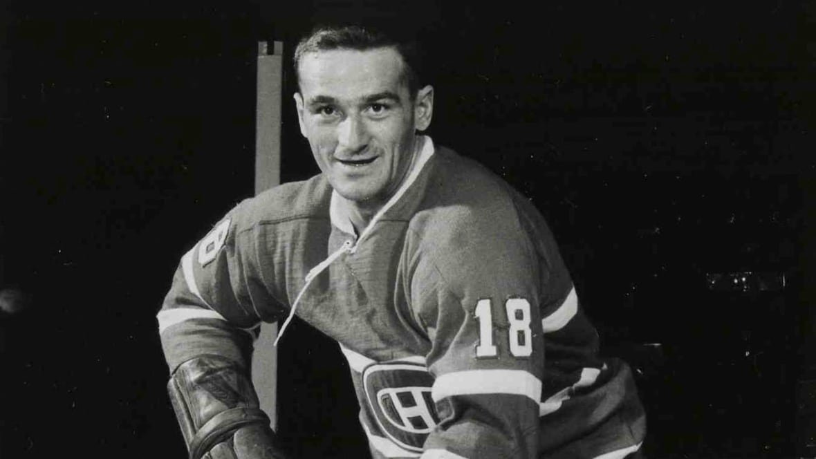 marcel-bonin-1 Black and white photo of Marcel Bonin in his Canadiens uniform.