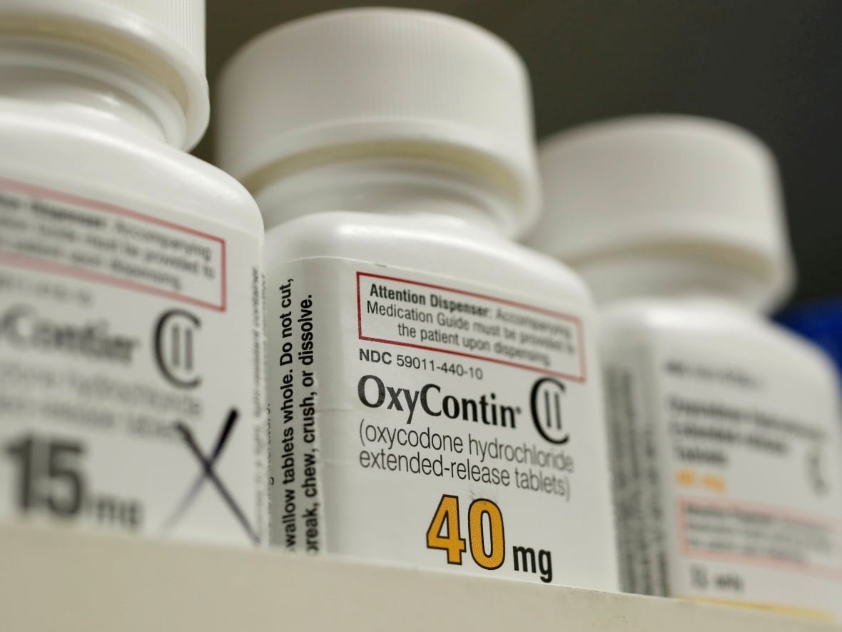 purdue-pharma-bankruptcy-hearing-1 Bottles of drugs marked 'OxyContin.'