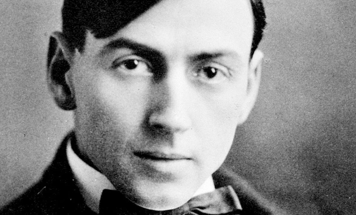 tom-thomson A black and white portrait of Tom Thomson.