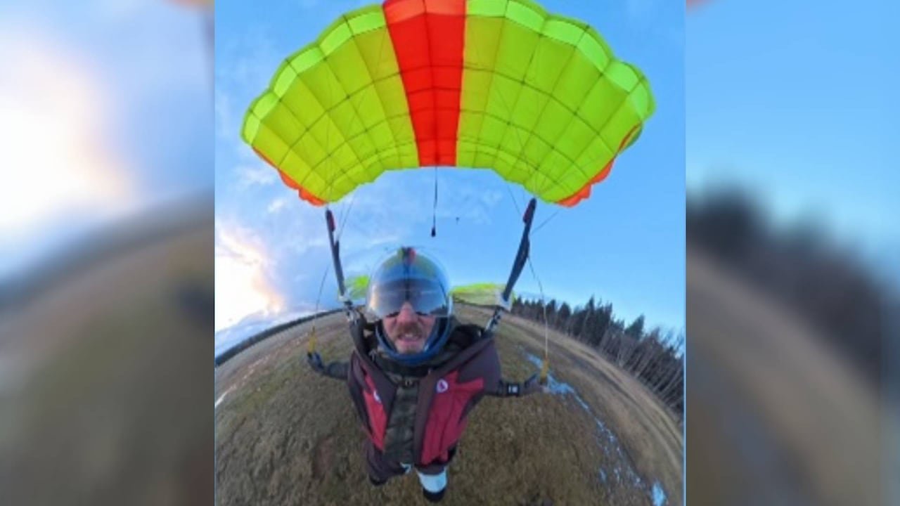 default-419 A parachutist.